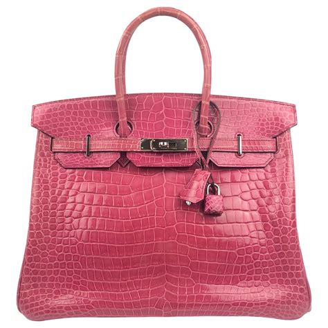 pink snake skin birkin bag